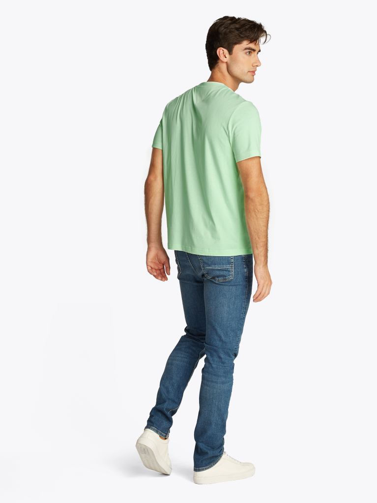 Green Logo Crew Neck T-Shirt  Men