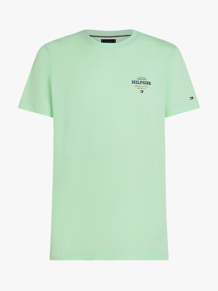 Green Logo Crew Neck T-Shirt  Men