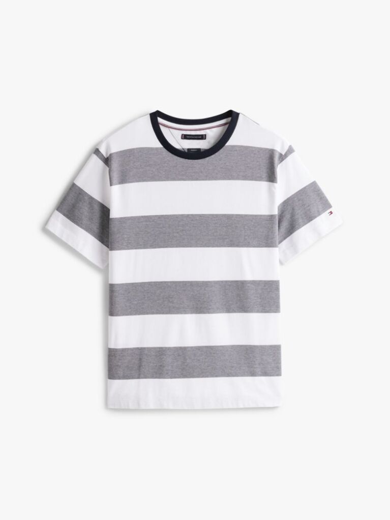 Multi Stripe Crew Neck T-Shirt  Men