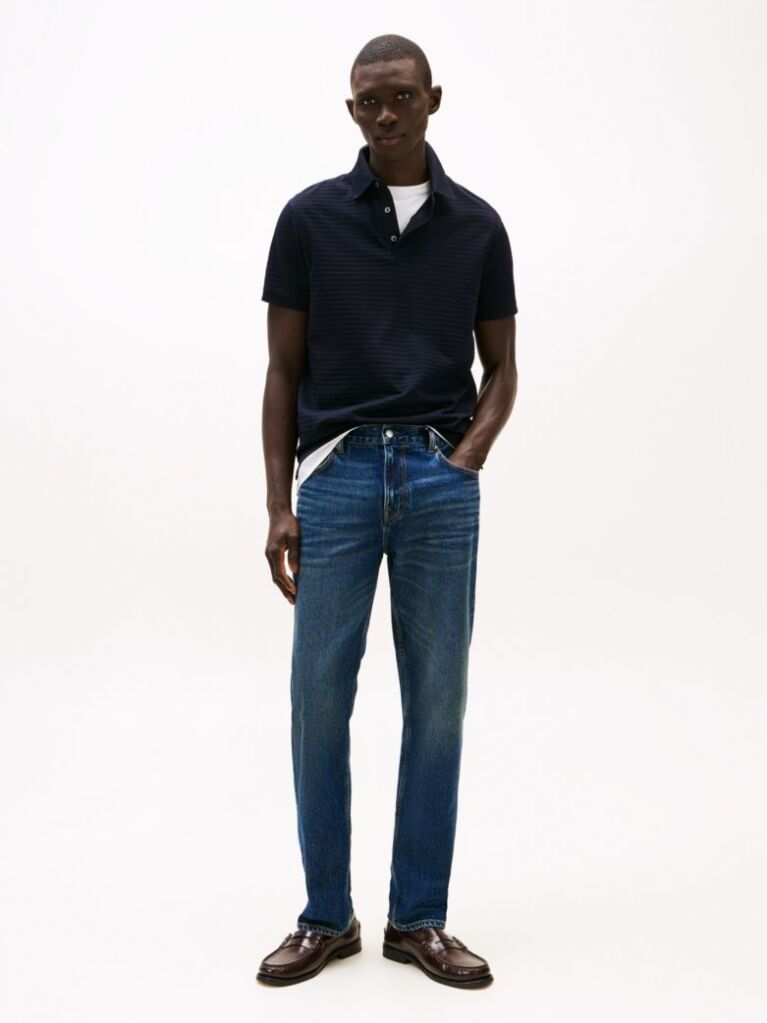 Μπλε Smart Casual Μπλούζα Πόλο Σε Κανονική Γραμμή  Άνδρες
