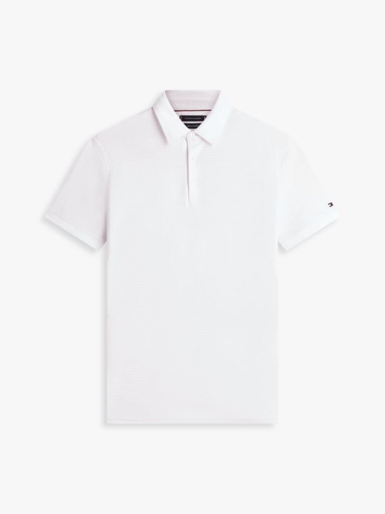 Άσπρο Smart Casual Μπλούζα Πόλο Σε Κανονική Γραμμή  Άνδρες