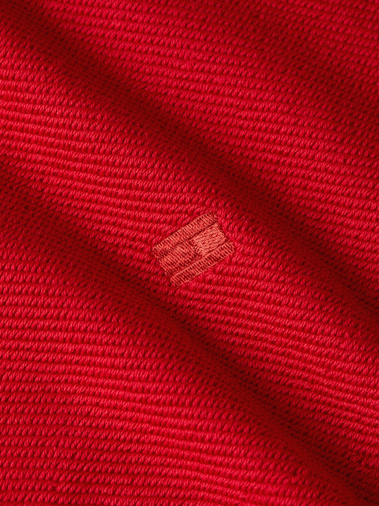 Red Boxy Crew Neck Sweatshirt  Men