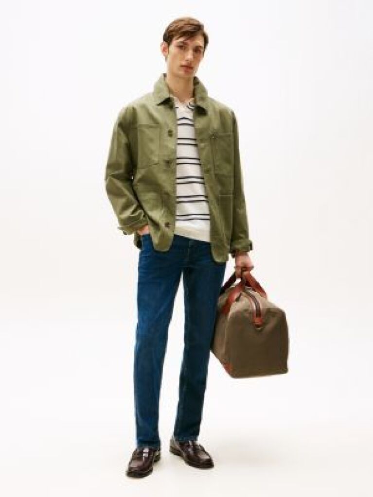 Blue Denton Straight Fit Jeans  Men