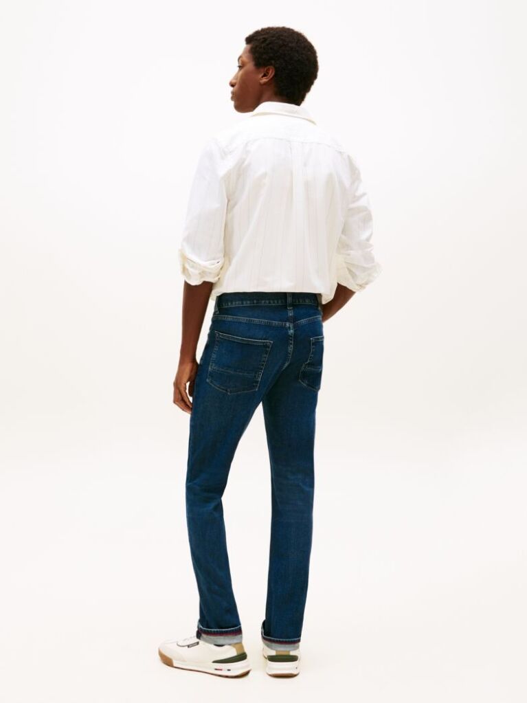 Blue Denton Straight Fit Jeans  Men