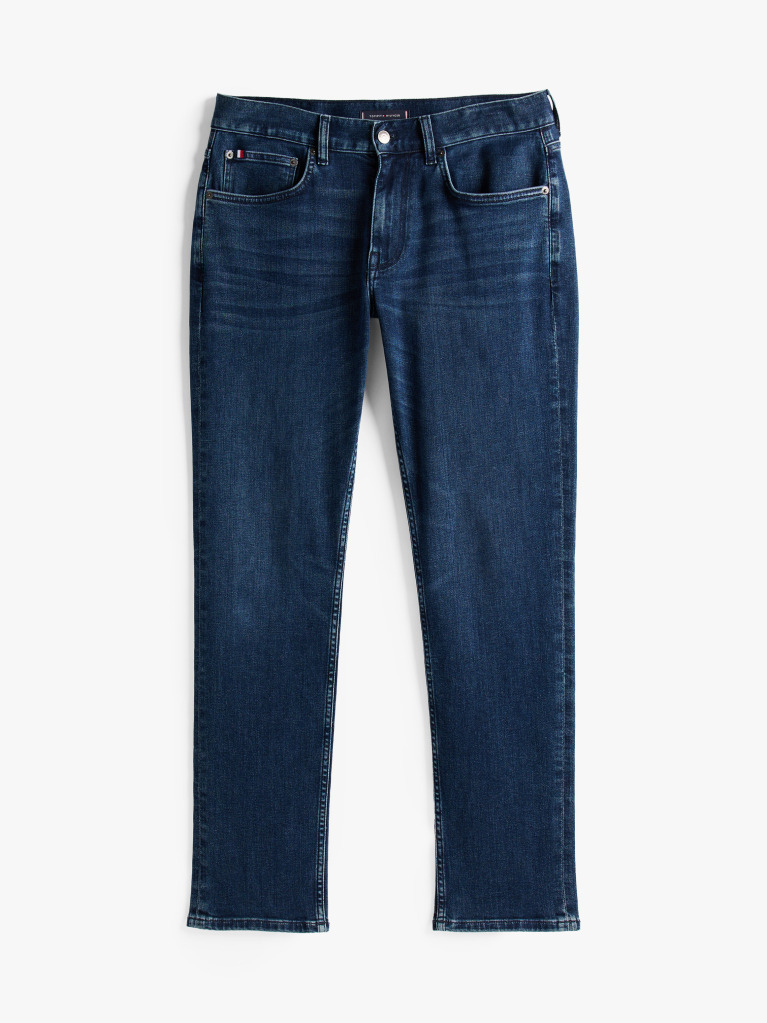 Blue Denton Straight Fit Jeans  Men