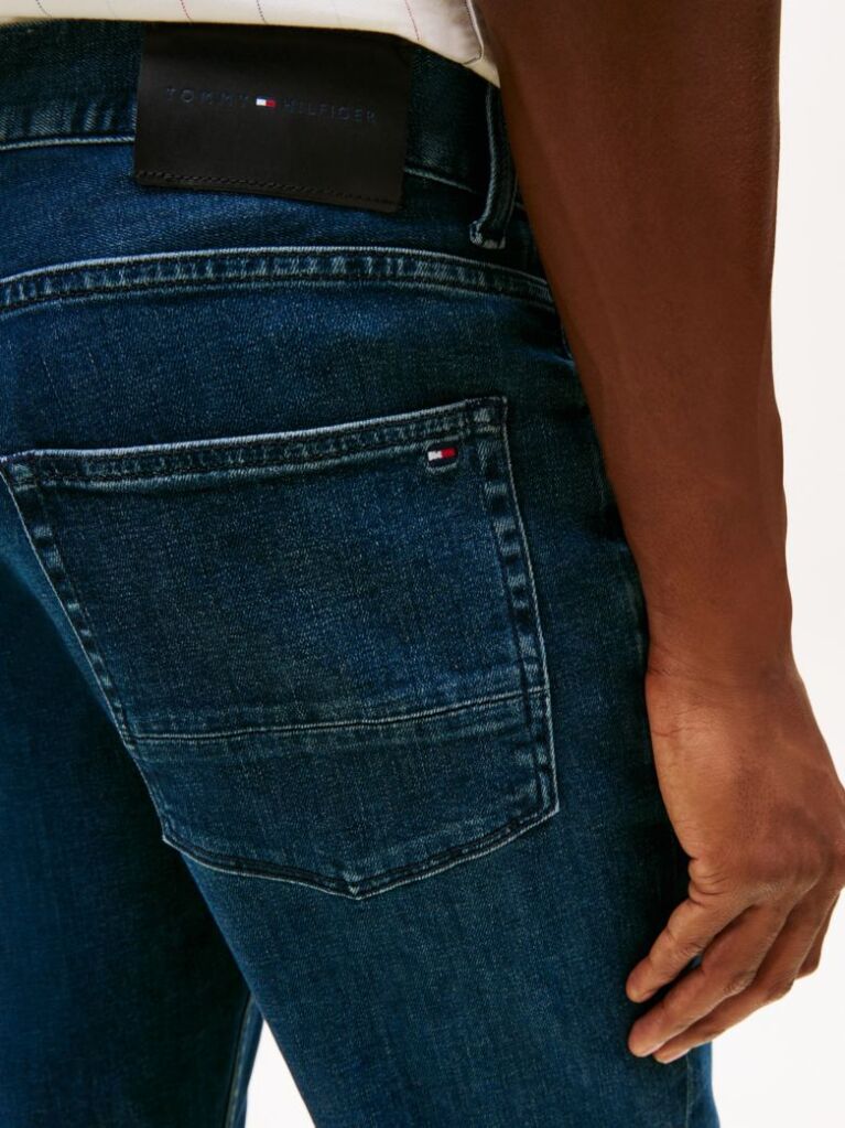Blue Denton Straight Fit Jeans  Men