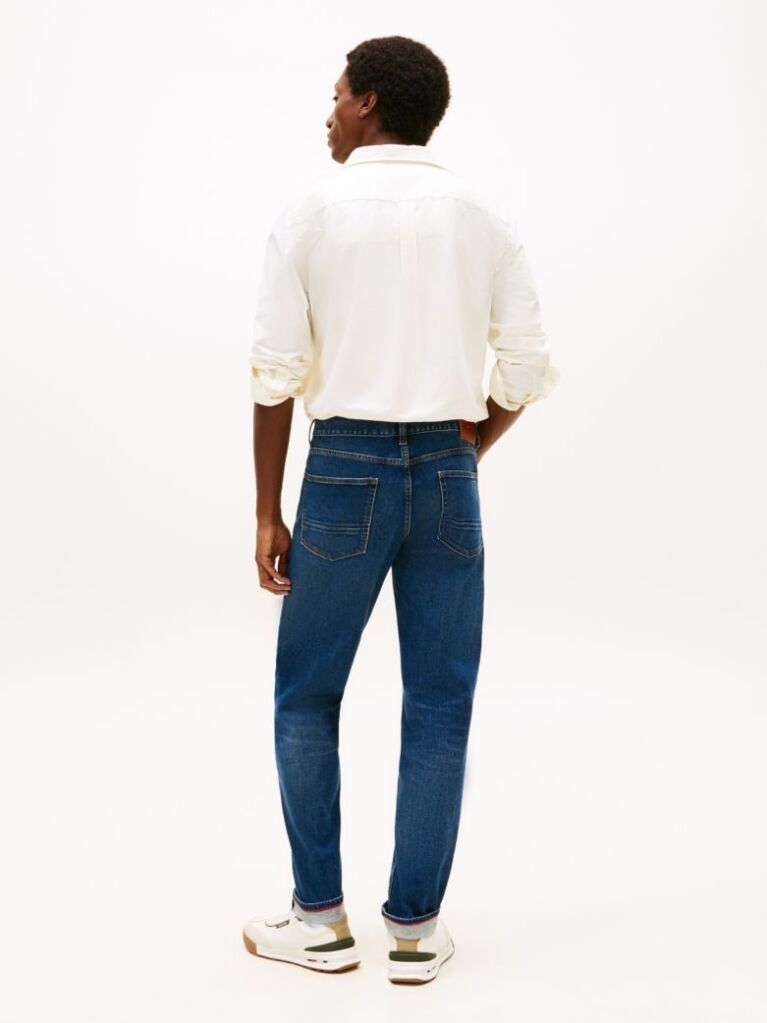 Blue Harlem Relaxed Tapered Leg Jeans  Men
