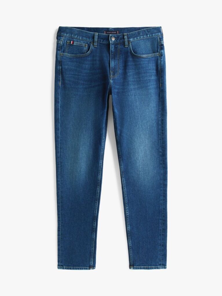 Blue Harlem Relaxed Tapered Leg Jeans  Men