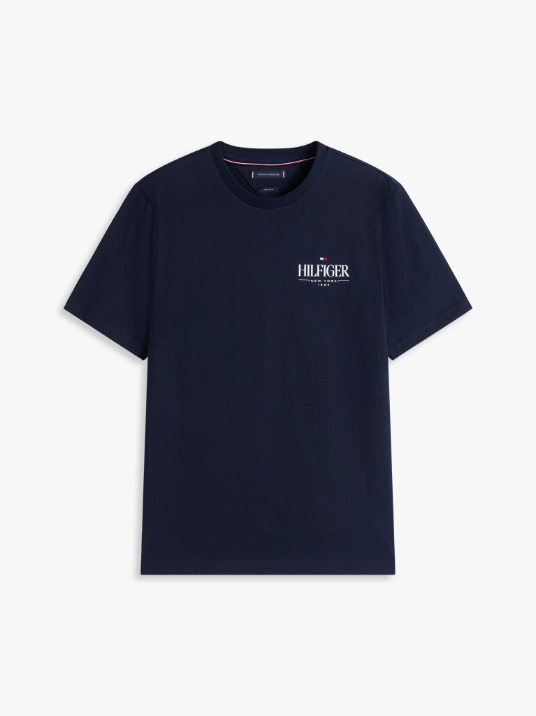 Blue Logo Crew Neck T-Shirt  Men