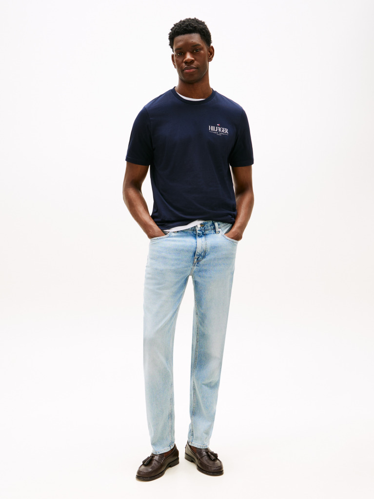Blue Logo Crew Neck T-Shirt  Men