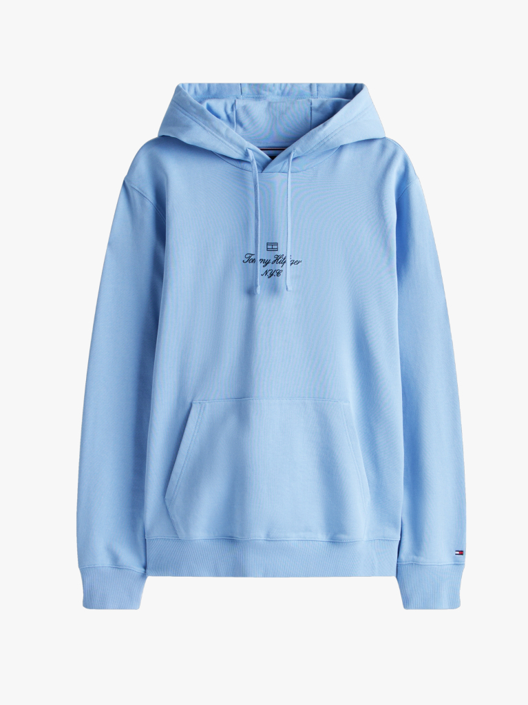 Μπλε Hoody Με Λογότυπο  Άνδρες