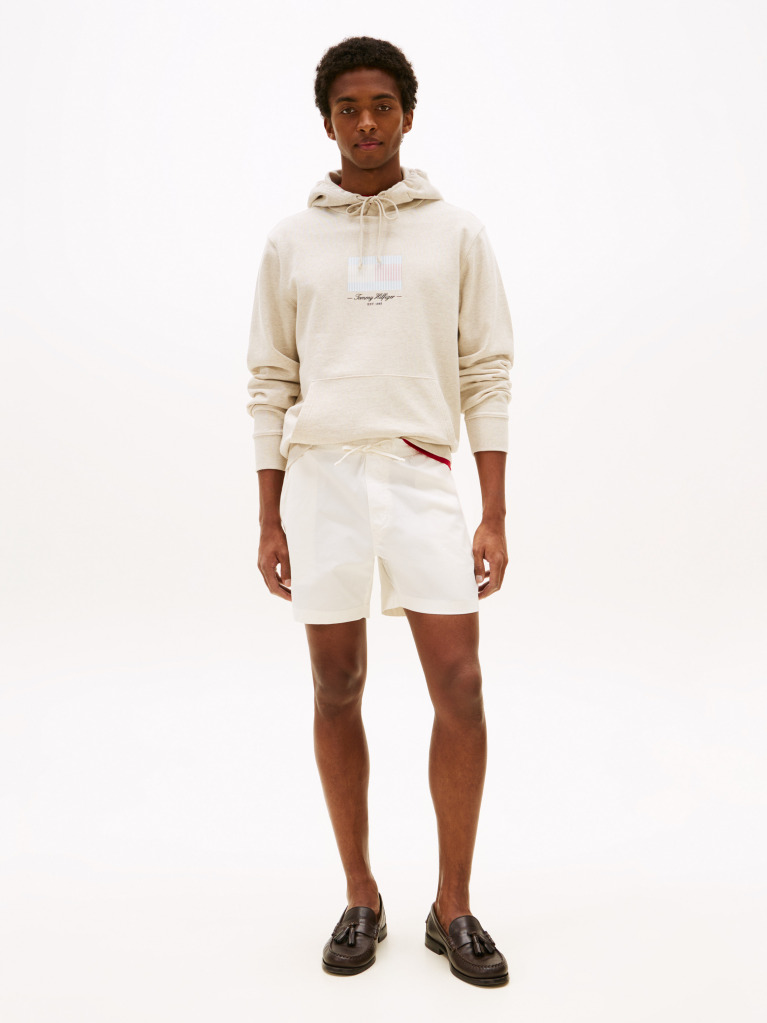 Μπεζ Hoodie Με Σημαιάκι  Άνδρες