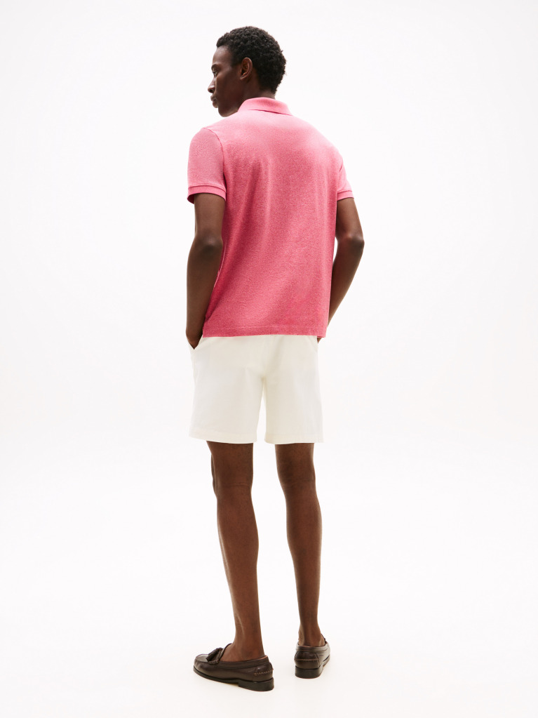 Pink Two-Tone Mercerised Polo Shirt  Men