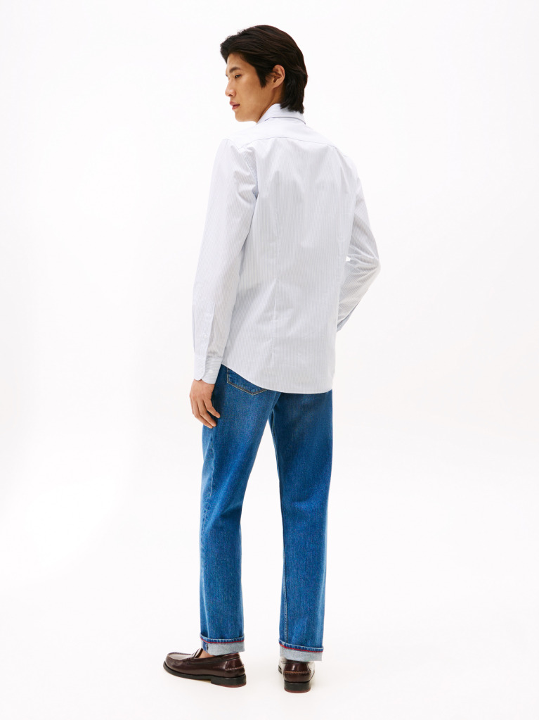 Blue Pop Stripe Shirt  Men