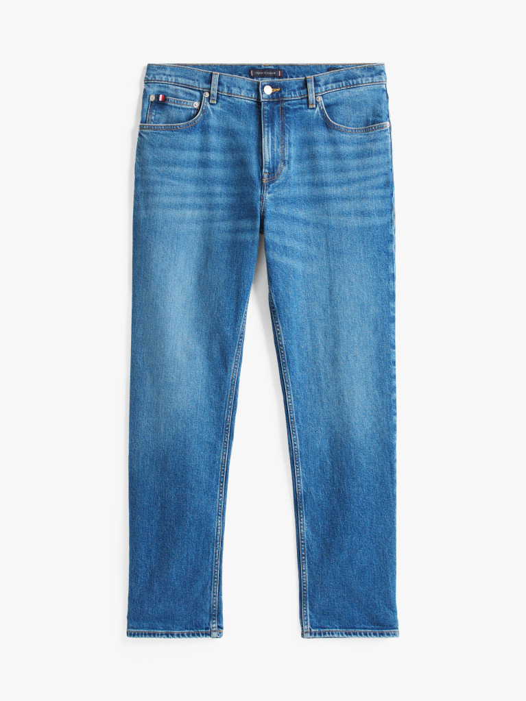 Blue Denton Straight Jeans  Men