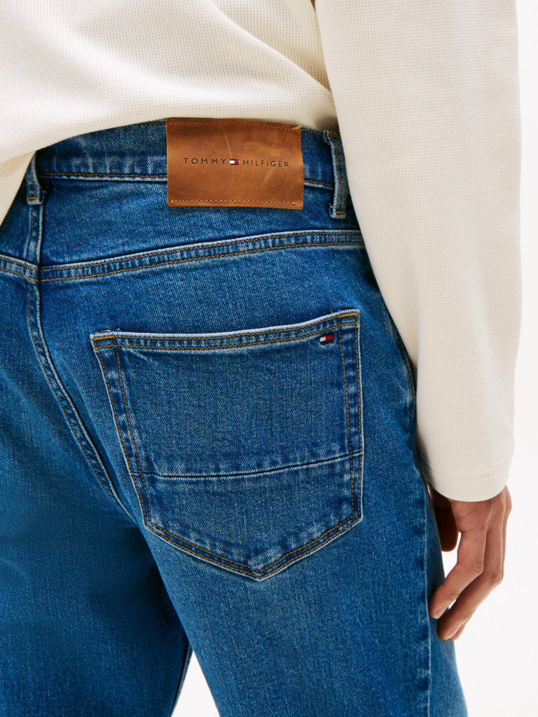 Blue Denton Straight Jeans  Men