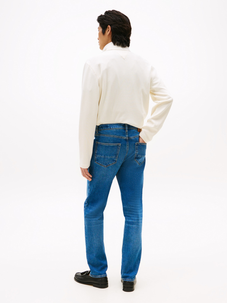 Blue Denton Straight Jeans  Men