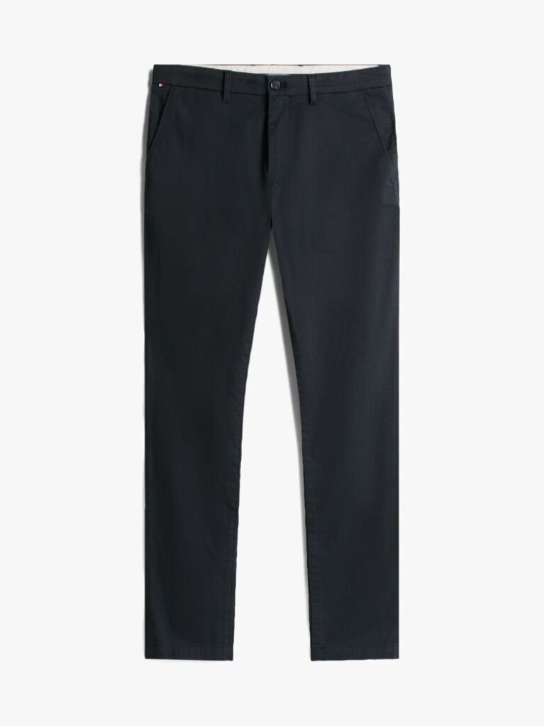 Blue Bleecker Micro Print Slim Fit Chinos  Men