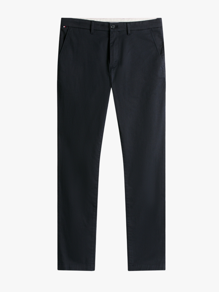 Blue Bleecker Micro Print Slim Fit Chinos  Men