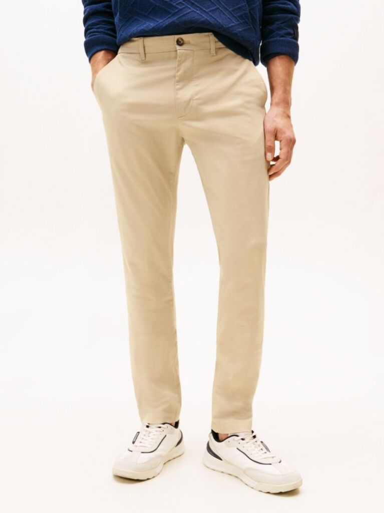 Χακί Bleecker Chino Παντελόνι Με Micro Λογότυπο Σε Slim Γραμμή  Άνδρες