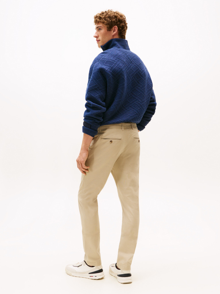 Χακί Bleecker Chino Παντελόνι Με Micro Λογότυπο Σε Slim Γραμμή  Άνδρες
