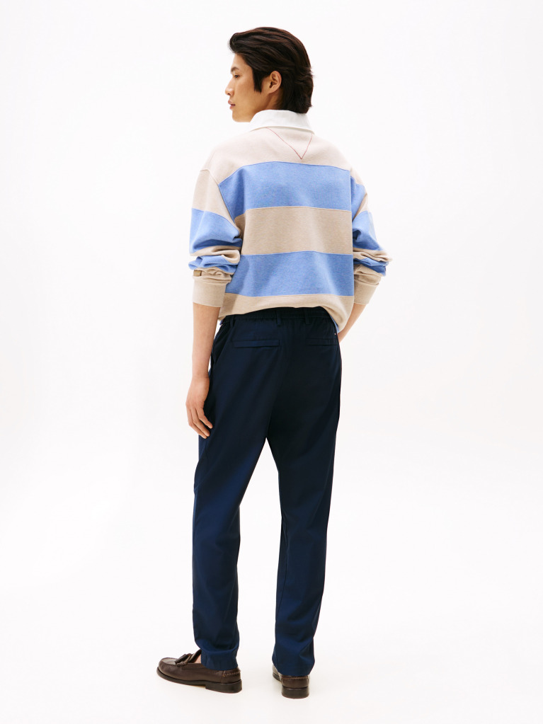 Blue Performance Harlem Tapered Twill Trousers  Men