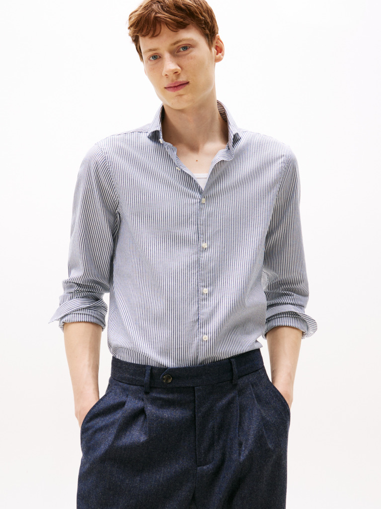 Multi Smart Casual Πουκάμισο Oxford Σε Γραμμή Slim  Άνδρες