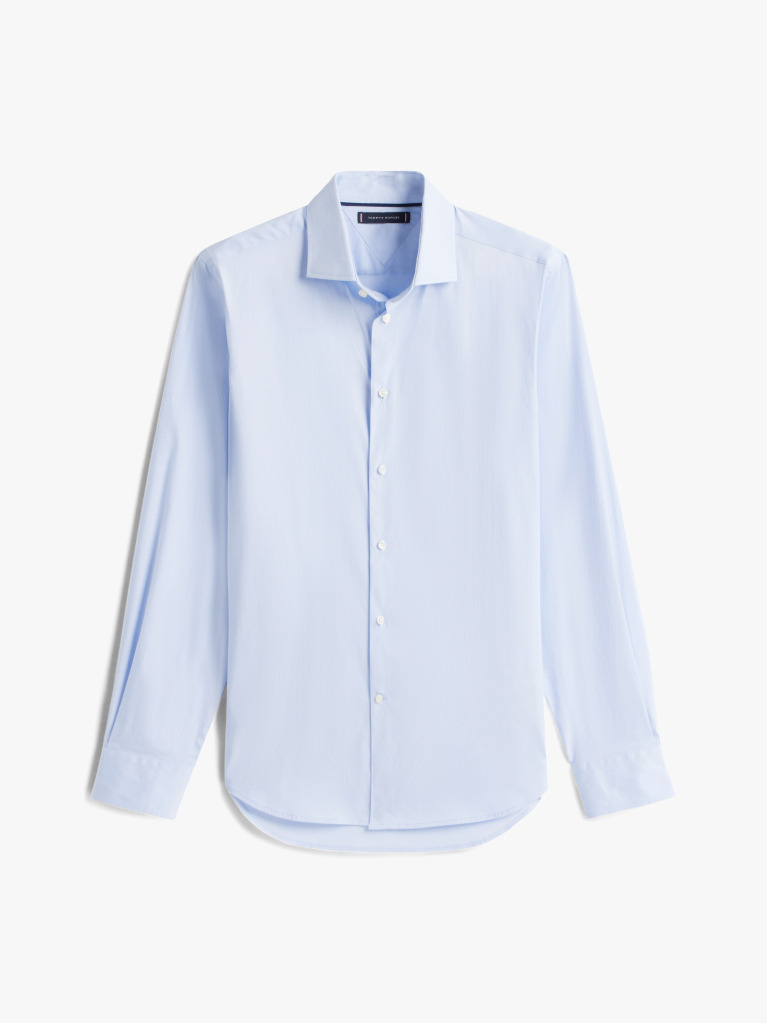 Μπλε Smart Casual TH Flex Πουκάμισο Σε Slim Γραμμή  Άνδρες