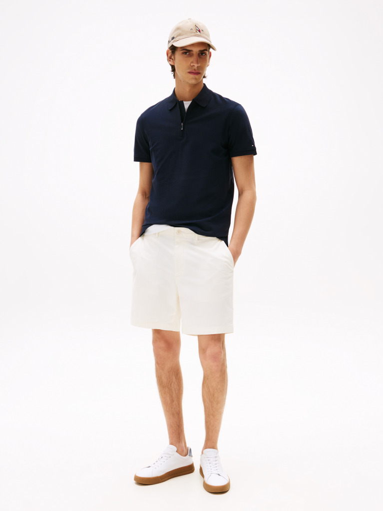 Blue Smart Casual Performance Polo Shirt  Men