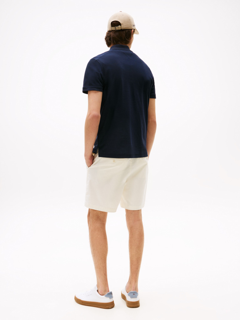 Blue Smart Casual Performance Polo Shirt  Men