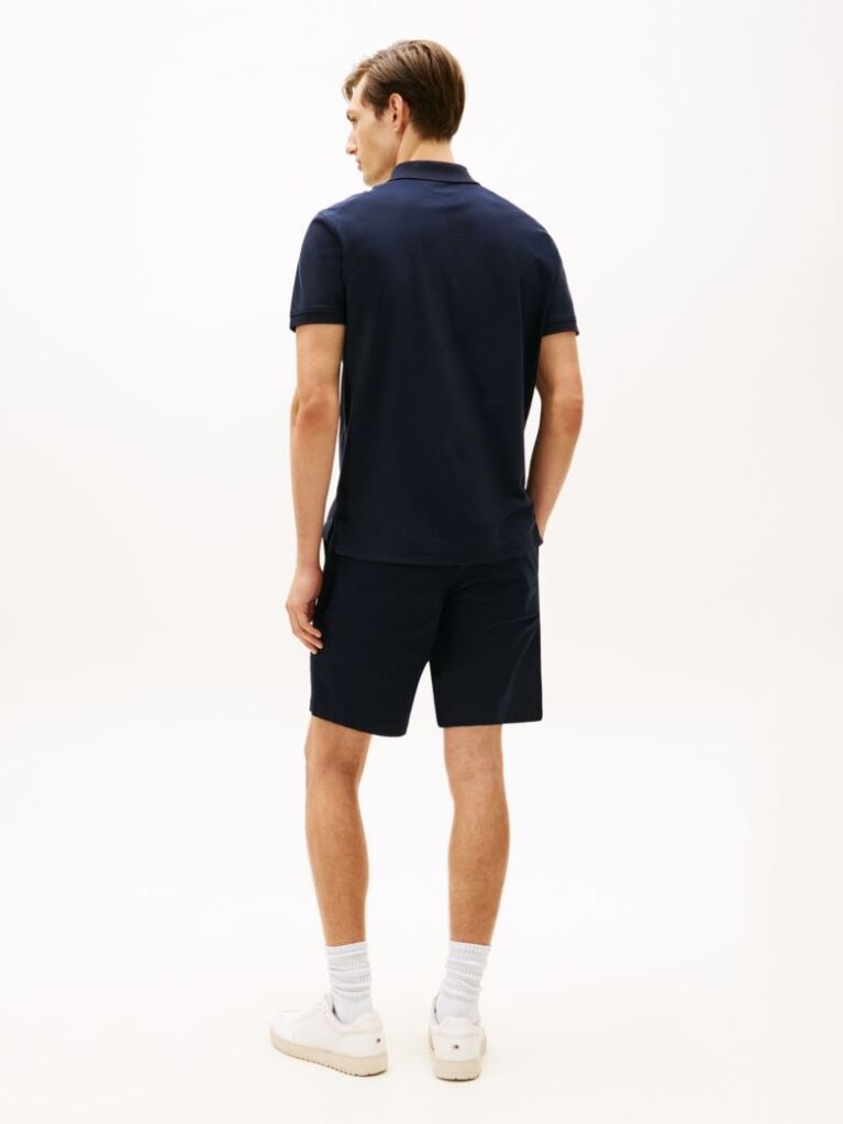 Blue Smart Casual Performance Polo Shirt  Men