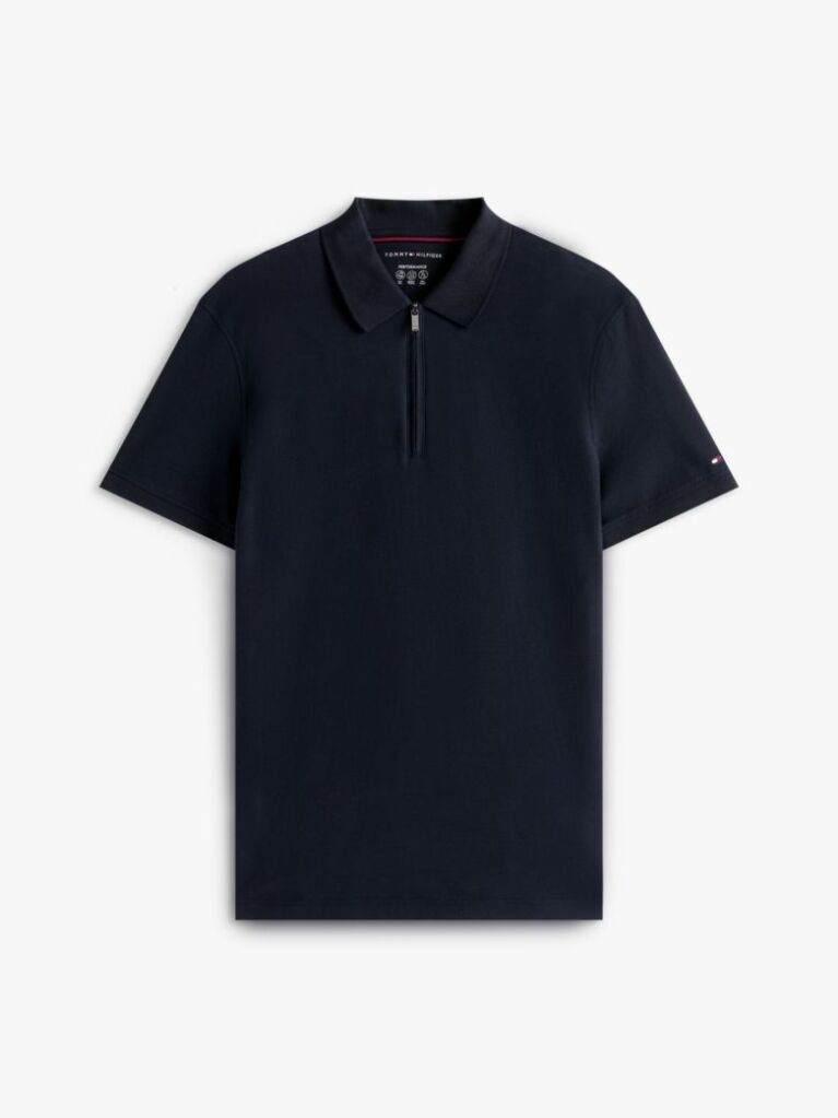 Blue Smart Casual Performance Polo Shirt  Men