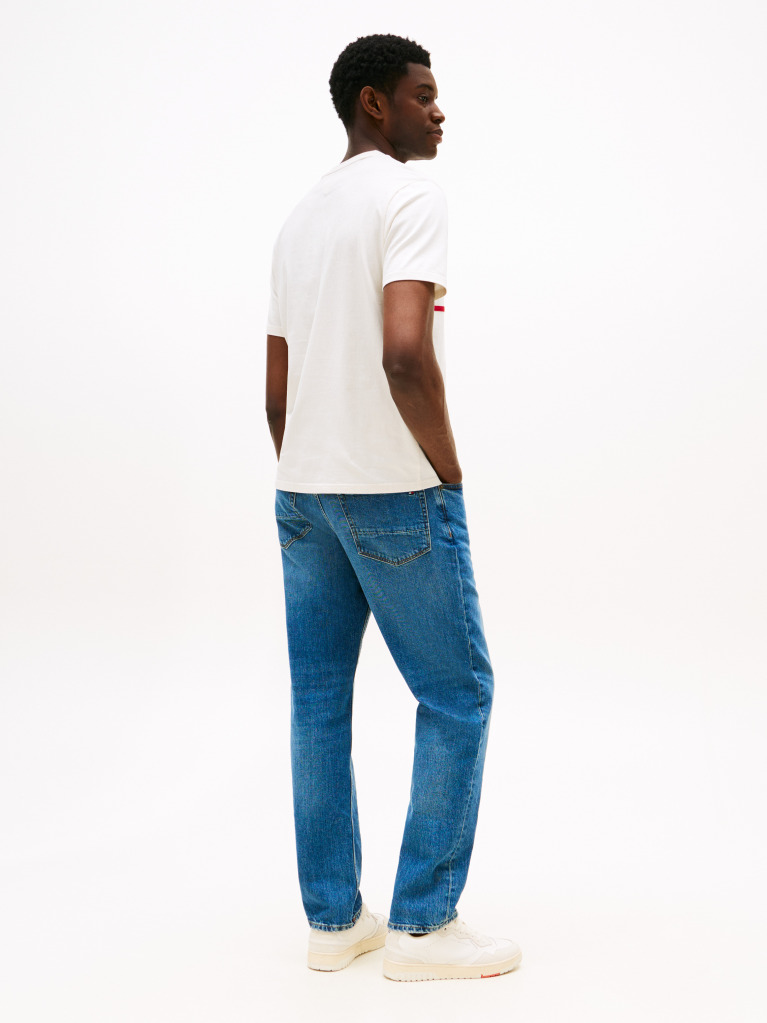 Μπεζ Americana T-Shirt Με Colourblock Σχέδιο  Άνδρες