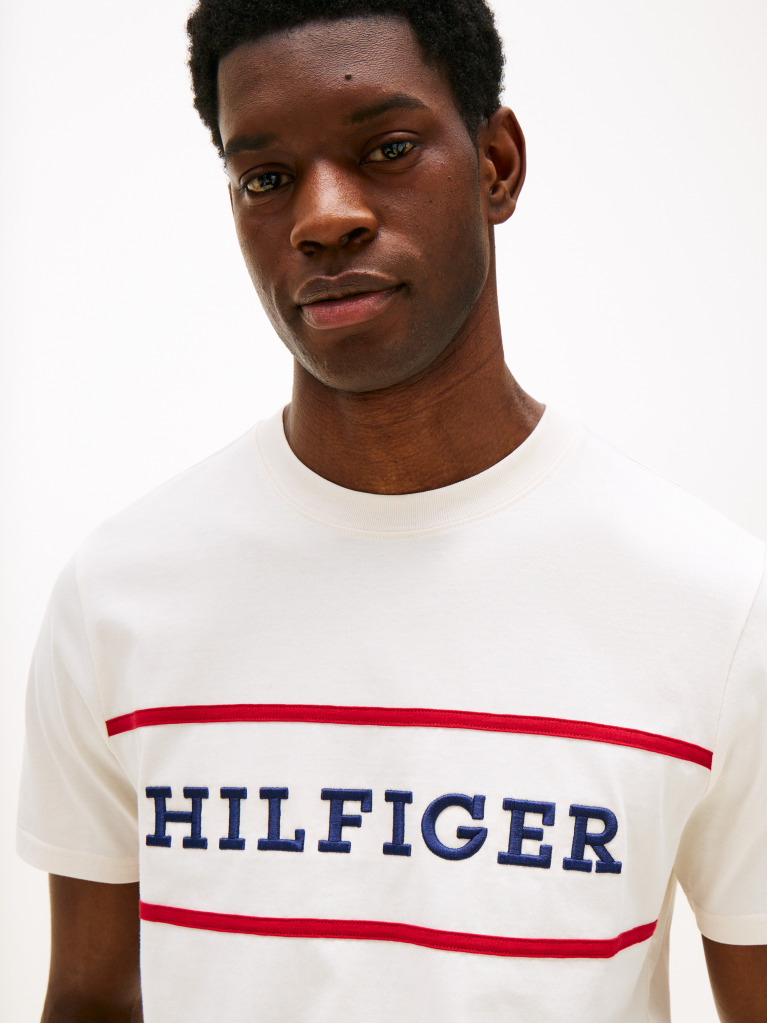 Μπεζ Americana T-Shirt Με Colourblock Σχέδιο  Άνδρες