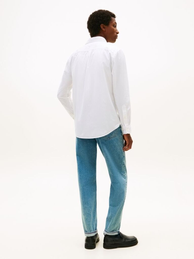White TH Flex Regular Fit Poplin Shirt  Men