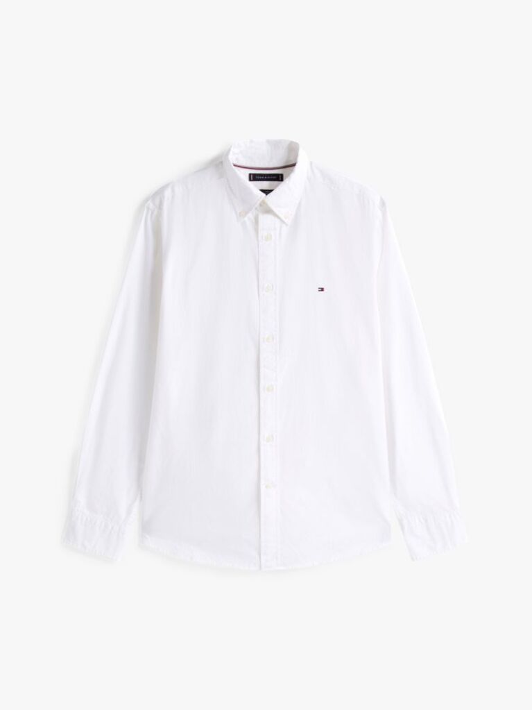 White TH Flex Regular Fit Poplin Shirt  Men