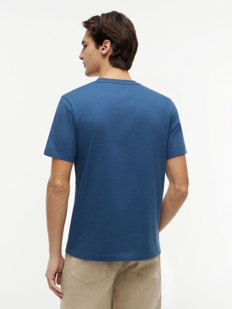 Μπλε T-Shirt Με Κεντητή Σημαία  Άνδρες