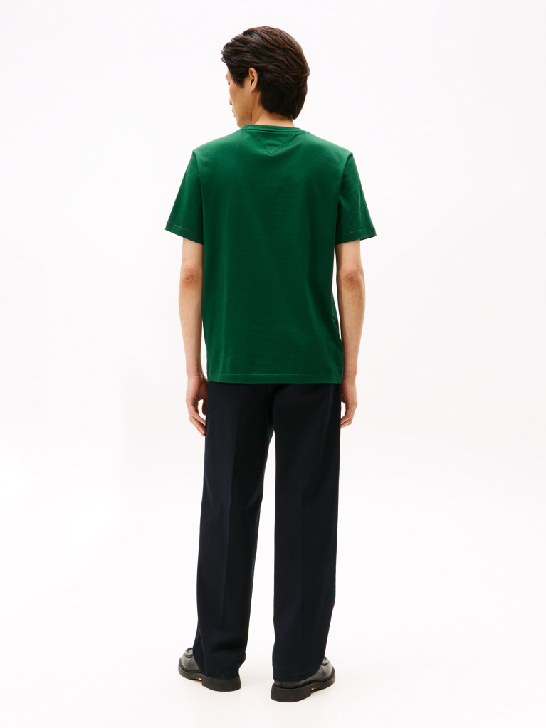 Green Flag Embroidery T-Shirt  Men