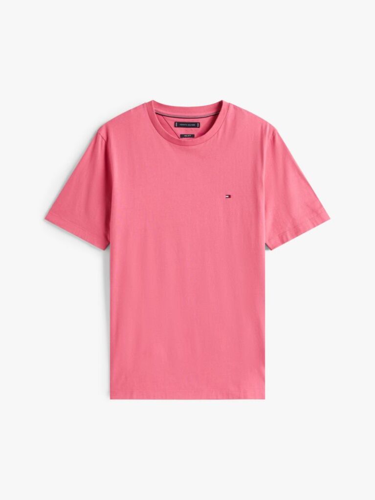 Ροζ T-Shirt Με Κεντητή Σημαία  Άνδρες