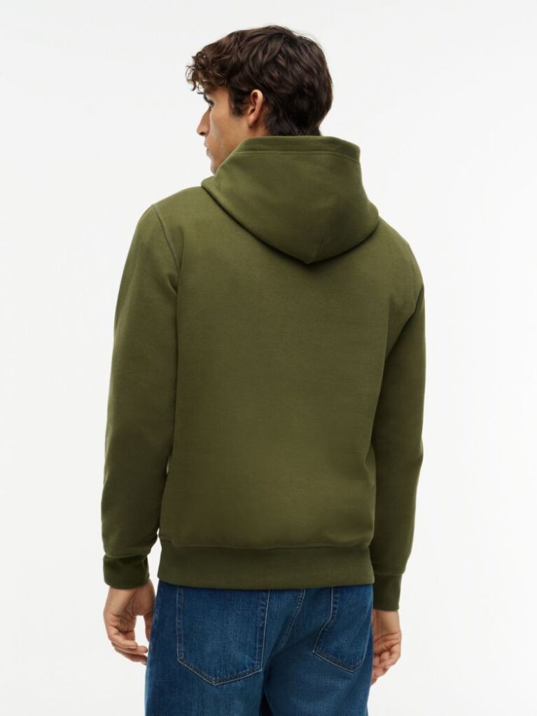 Green Flag Embroidery Fleece Hoody  Men