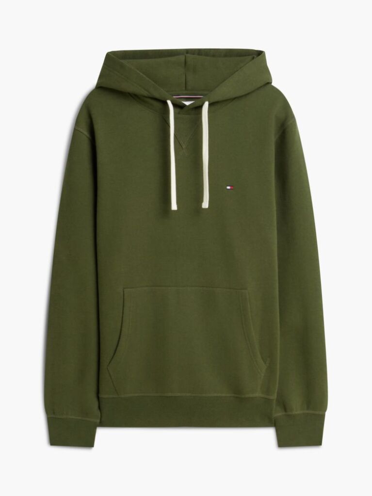 Green Flag Embroidery Fleece Hoody  Men