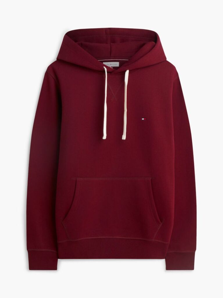 Red Flag Embroidery Fleece Hoody  Men
