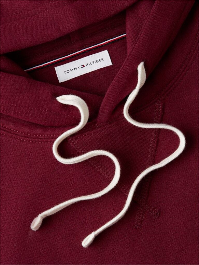 Red Flag Embroidery Fleece Hoody  Men