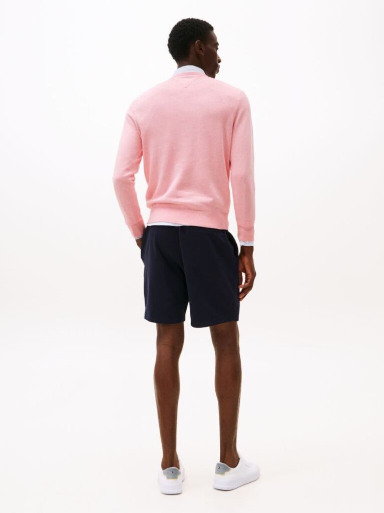 Pink Flag Embroidery Jumper  Men