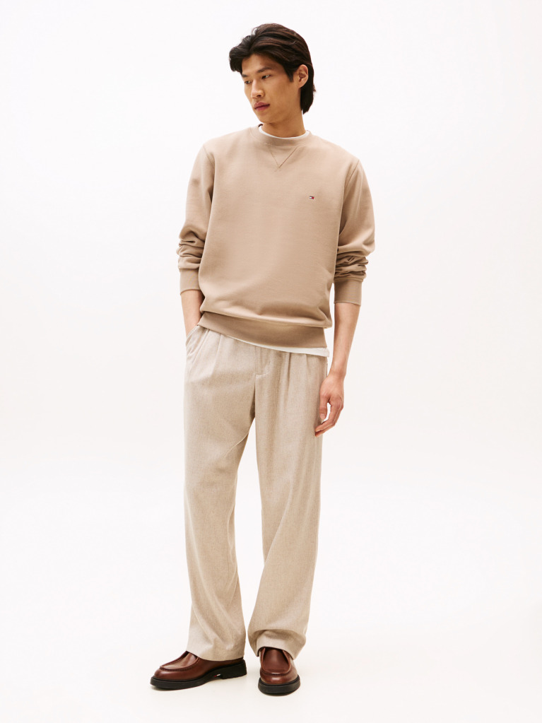 Beige Essential Fleece Sweatshirt  Men