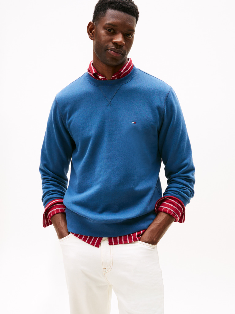 Blue Essential Fleece Sweatshirt  Men