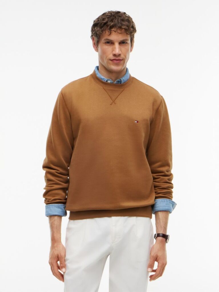 Brown Essential Fleece Sweatshirt  Men