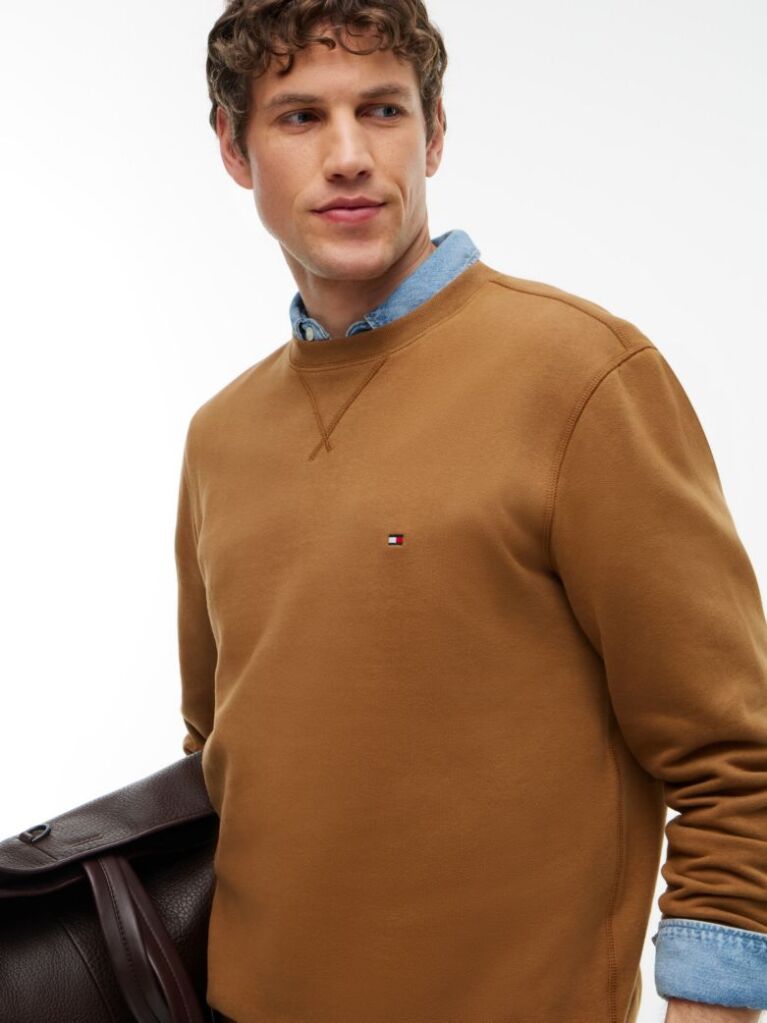 Brown Essential Fleece Sweatshirt  Men