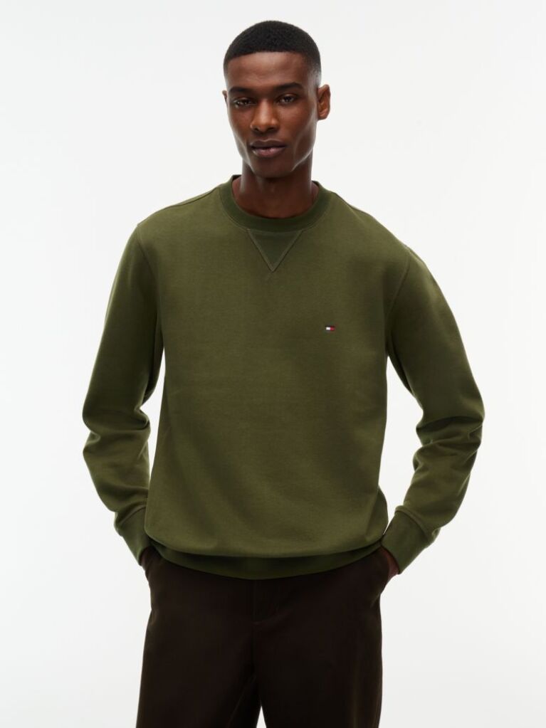 Green Essential Fleece Sweatshirt  Men