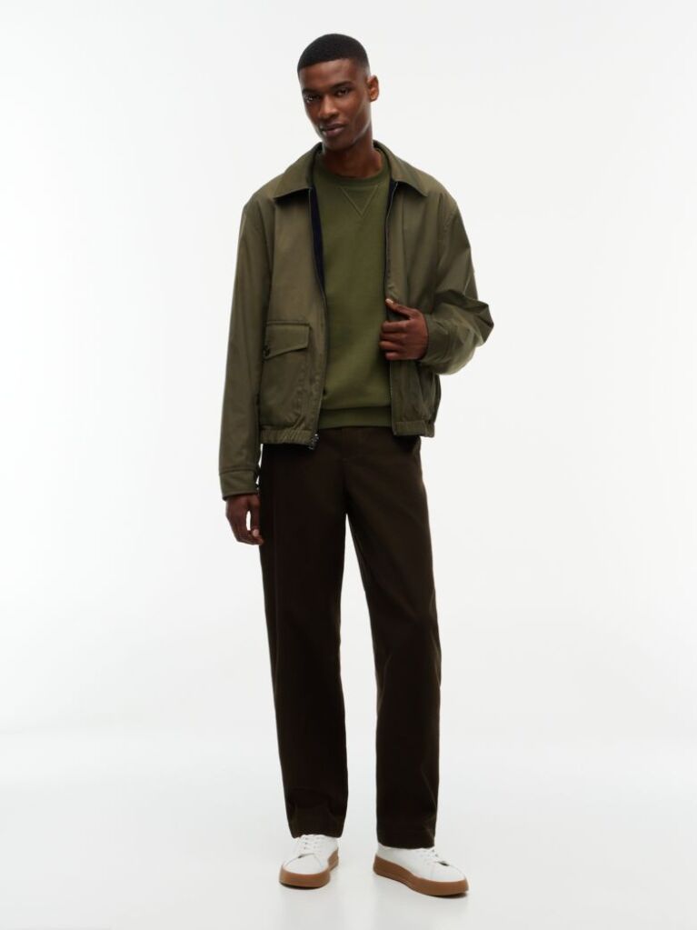 Green Essential Fleece Sweatshirt  Men